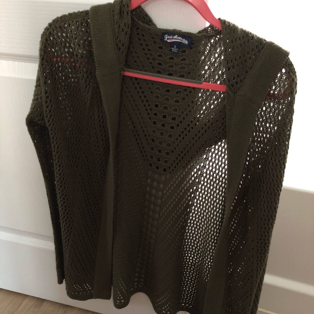 Cardigan with holes